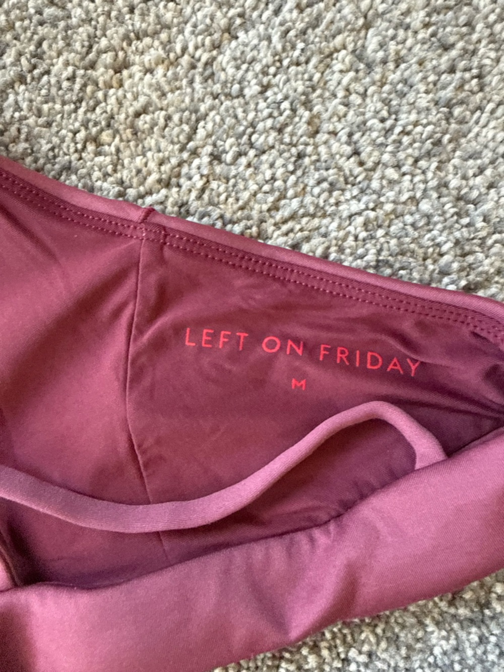 Left on Friday Women’s Sunday Bikini Top Medium Desert Plum—used - Picture 6 of 7